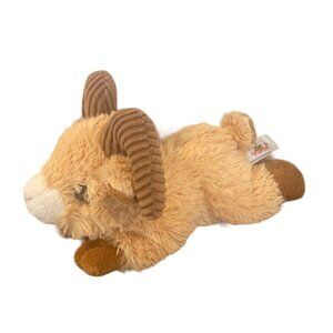 Unipak Super Soft Plush 7” Furry Ram Goat Brown Stuffed Animal Toy Cute 2017